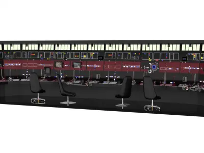 Set 3ac - Full Control Panels Wall 1-18 scale Kenner Hasbro 3D Model Pack