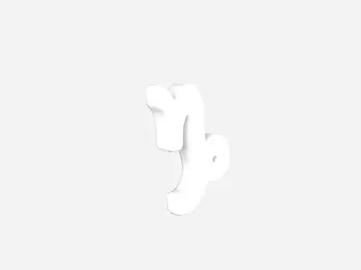 Capricorn v2 002 Low-poly 3D model