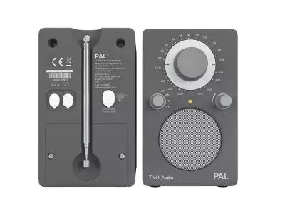 Tivoli audio PAL white and grey 3D model