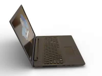 Laptop PBR cutting board 3D model