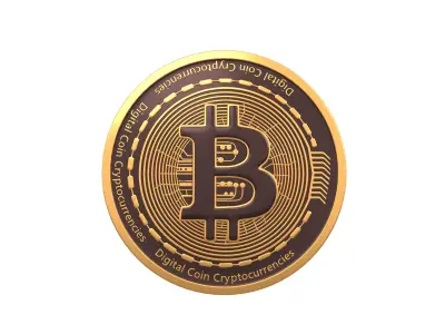 Bitcoin v2 001 Low-poly 3D model