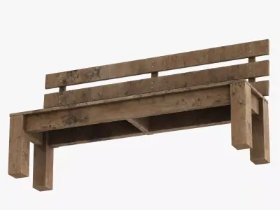 Park Bench 05 3D model