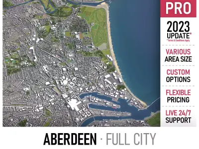 Aberdeen Low-poly 3D model