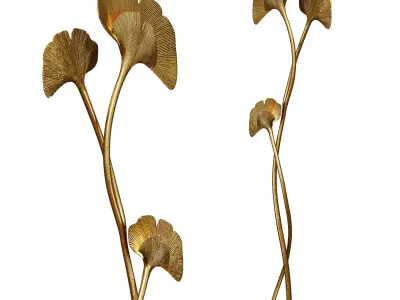 Floor Lamp GINKGO BILOBA by Chrystiane Charles 3D model
