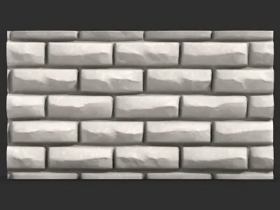 Game Asset Stone Wall Tile 3D print model purchase