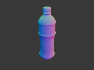 Mineral Water Bottle 3D model