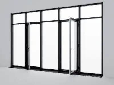 Sliding doors Free 3D model