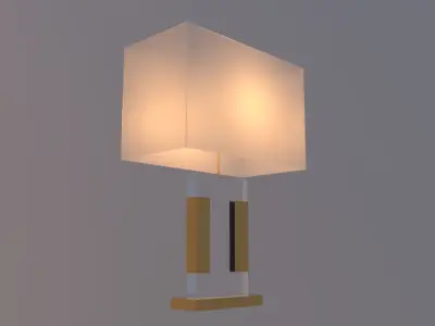 Glass Desk Lamp  Free 3D model