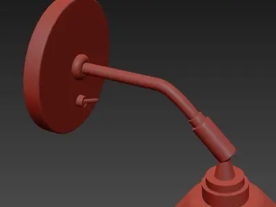 TASK CERAMIC SHORT WALL LIGHT 3D model