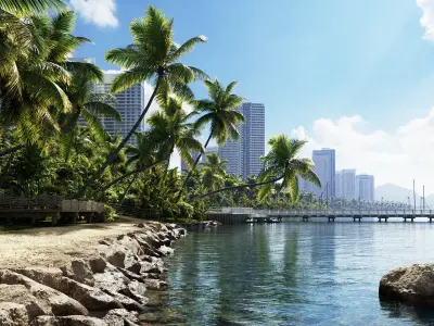 City and the Beach Bundle vol 1 3D model