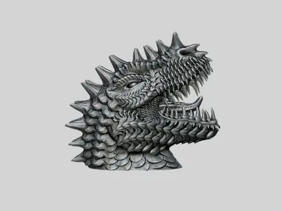 Dinosaure Headphone Stand Cyborg Headset Stand Perfect Gamer  3D print model