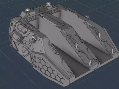 Large Turret V3 HD 3D print model