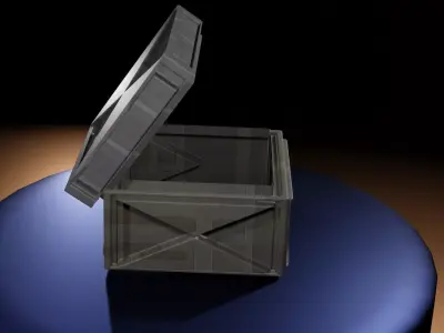 Sci Fi Storage Box  Futuristic 3D Model 3D model