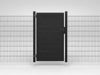 Garden-Fence-Door gate 3D model