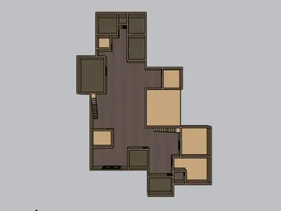 Modern 3D House Model  Realistic Architecture Design  3D model