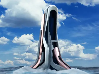 Futuristic Sci Fi Building  3D model