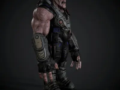 Sci-fi Creature for game Low-poly 3D model