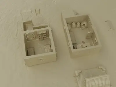 Desert House Tabletop Terrain 28 mm 3D print model