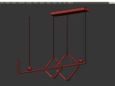 Laira Modern LED Pendant Light Low-poly 3D model