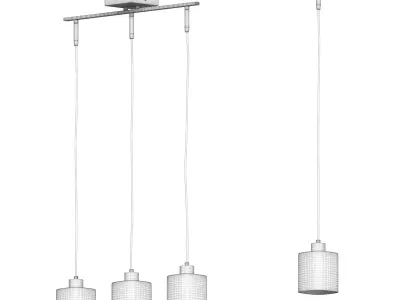 Pendant lamp Costanzo LSL-9006-03 and LSL-9006-01 3D model