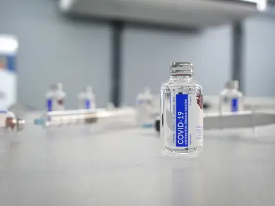 COVID-19 Corona virus vaccine  3D model