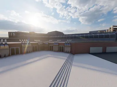 Futuristic Skyscraper-Building office-Modern office 3D model buy
