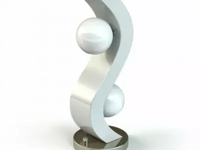 Artistic Shaped Lamp 3D model