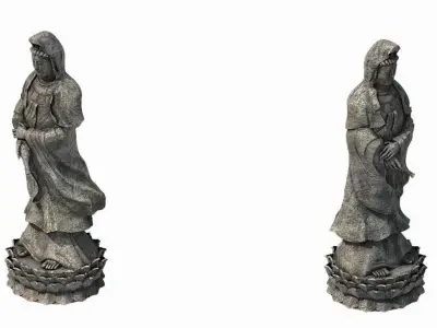 Religion - Statues - Guanyin 3D model