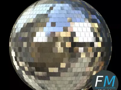 Disco mirror ball 3D model