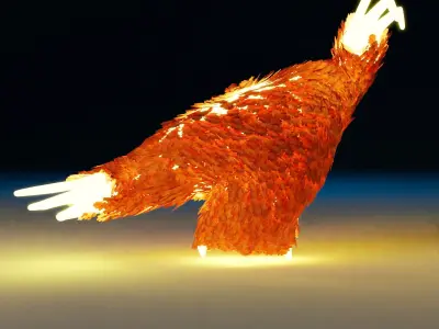 Fantasy Creature Spirit of Leaves 3D model
