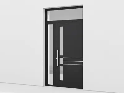 Aluminium door 154 3D model