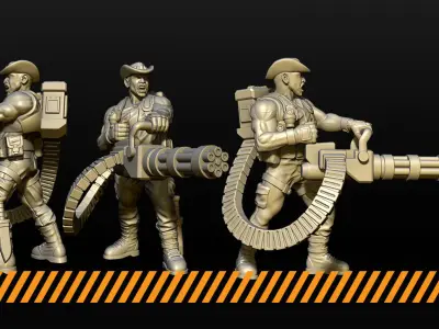 Jungle Fighters team1 3D print model