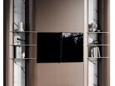 Tv Wall 74 3D model