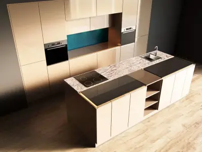 111-Kitchen3 glossy 10 3D model