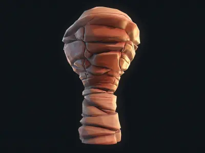 Stylized Desert Rock 3 Low-poly 3D model