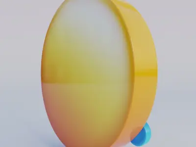 Rolling On The FLoor Laughing 3D Emoji Low-poly 3D model