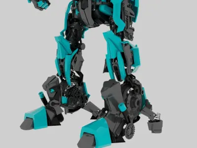 Transformer robot 3D model