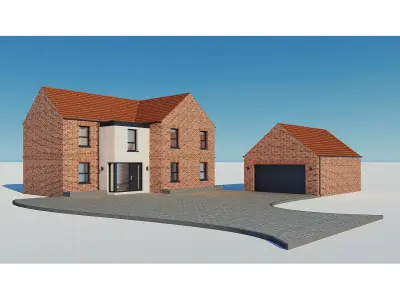 Brick House 3 3D model