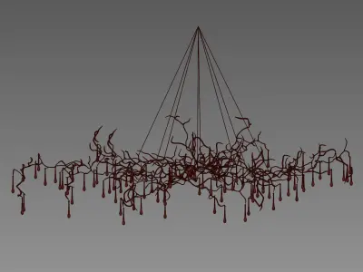 Bijout Oval Chandelier by Serip Lighting 3D model