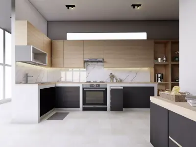 MINIMALIS KITCHEN 3D model