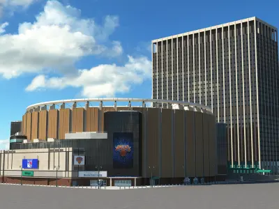  Madison Square Garden with Banners 