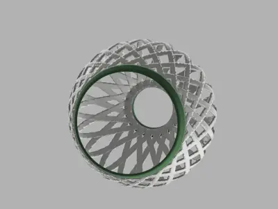 Lamp shade for LEDs 3D print model