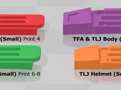 Star Wars First Order TK Clips Detail Greebles TFA and TLJ FOTK 3D print model