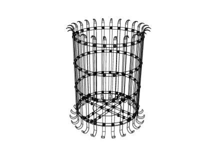 Brazier fired with coke or coal 3D model