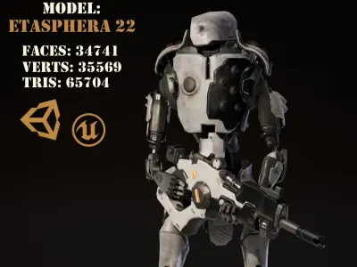 Etasphera22 apex legends grenade launcher Low-poly 3D model