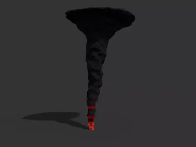 Low poly Volcano Low-poly 3D model