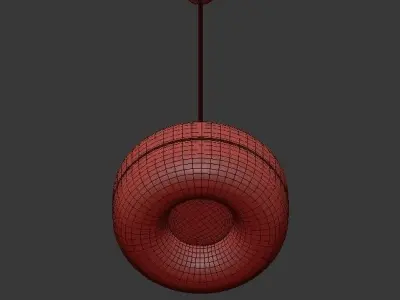 Delta pendant lamp 3D model
