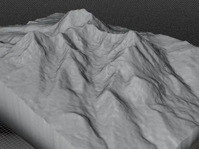 Mount Peale 3d model landscape 3D model