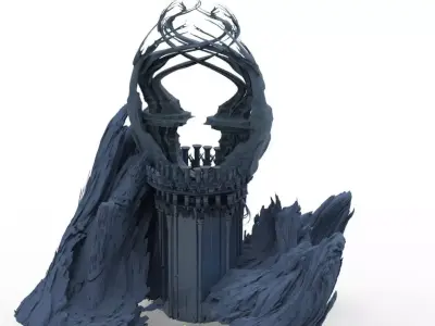 Reindeer tower Tree Fortress 1 3D model