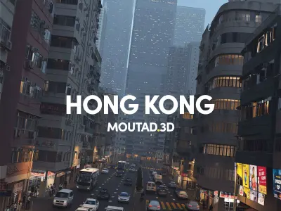 Hong Kong - World Builder 3D model